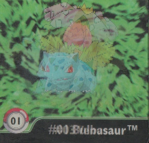 Pokemon Action Flipz Series One, Original # 1 Bisasam/Bisaknosp/Bisaflor