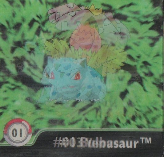 Pokemon Action Flipz Series One, Original # 1 Bisasam/Bisaknosp/Bisaflor