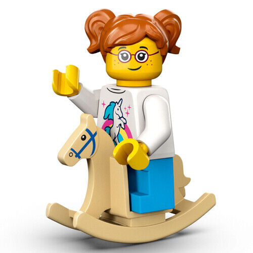 LEGO® 71037 Minifiguren „Serie 24“ # 11 Mädchen mit Schaukelpferd