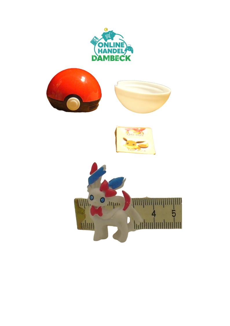1 Pokemon Ball 4 cm + Pokemonster 2-4 cm Auswahl Geschenk Spielzeug Sammeln Kinder - # 1 Feelinara - Pokebälle