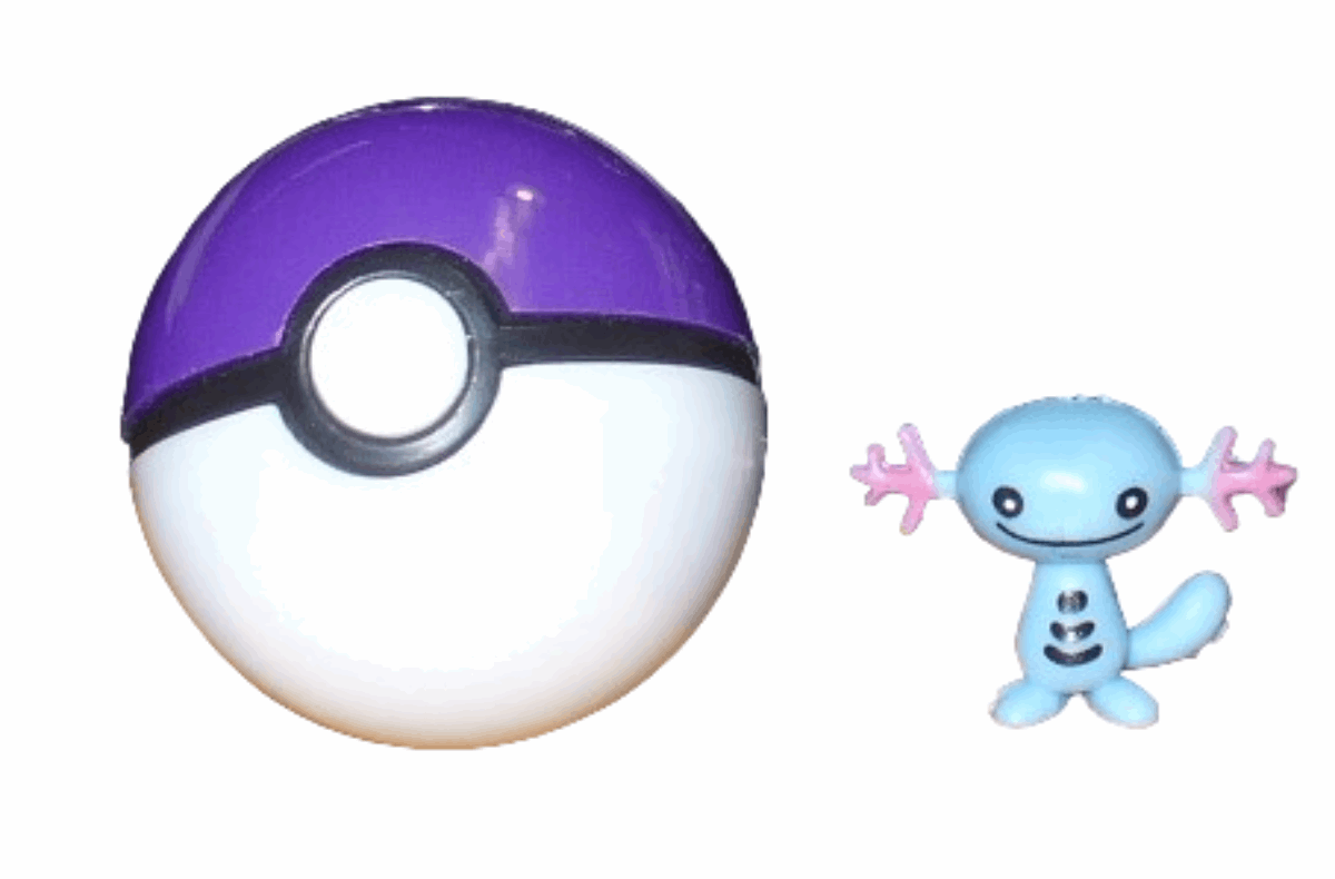1 Pokemon Ball 4 cm + Pokemonster 2-4 cm Auswahl Geschenk Spielzeug Sammeln Kinder - # 1 Felino - Pokebälle