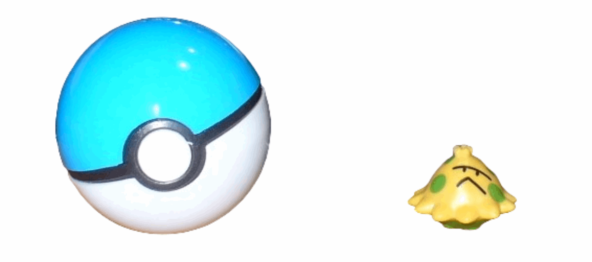 1 Pokemon Ball 4 cm + Pokemonster 2-4 cm Auswahl Geschenk Spielzeug Sammeln Kinder - # 1 Knilz - Pokebälle