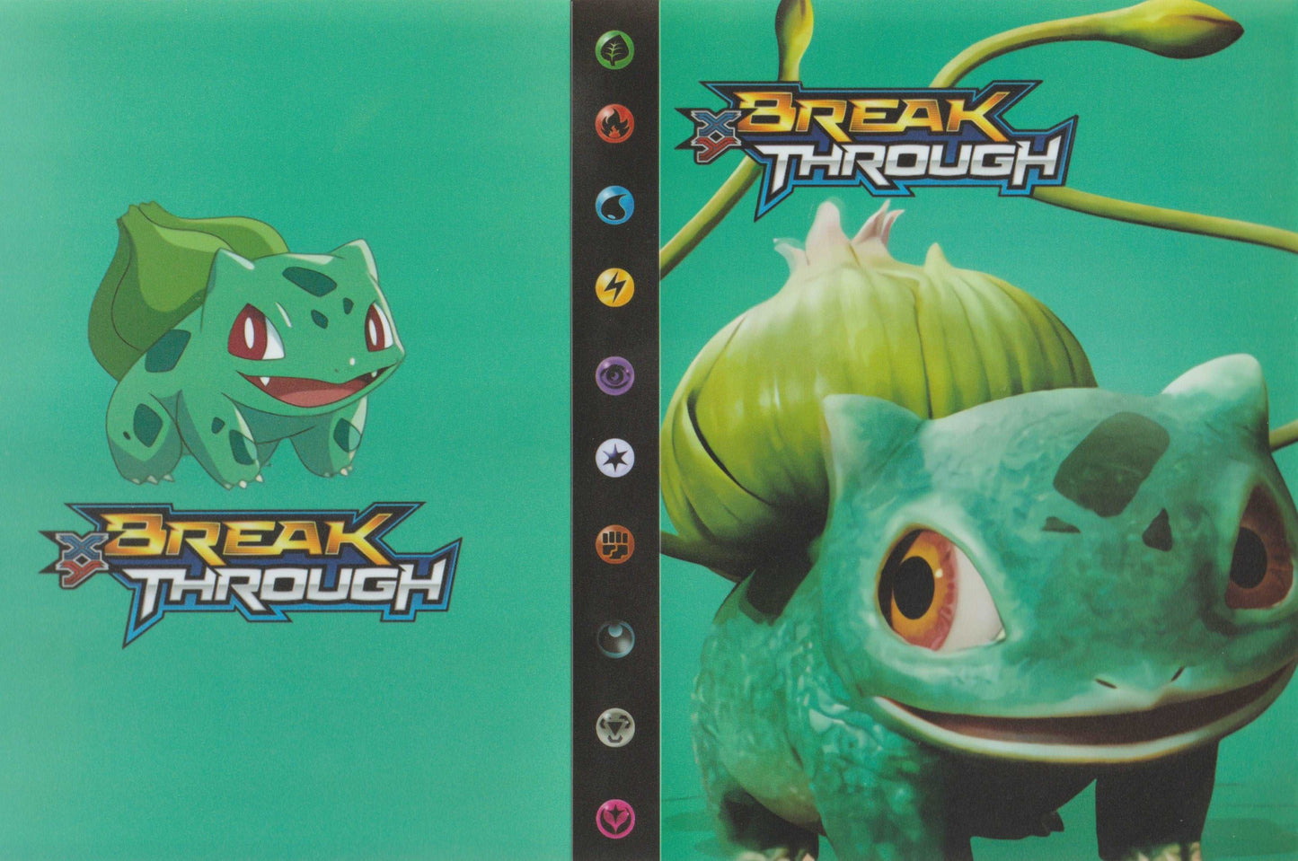 Pokemon Sammelalbum für 240 Karten Portfolio 4-Pocket Sammelkarten Heft Ordner(Bisasam # 1) - Kartenaufbewahrung