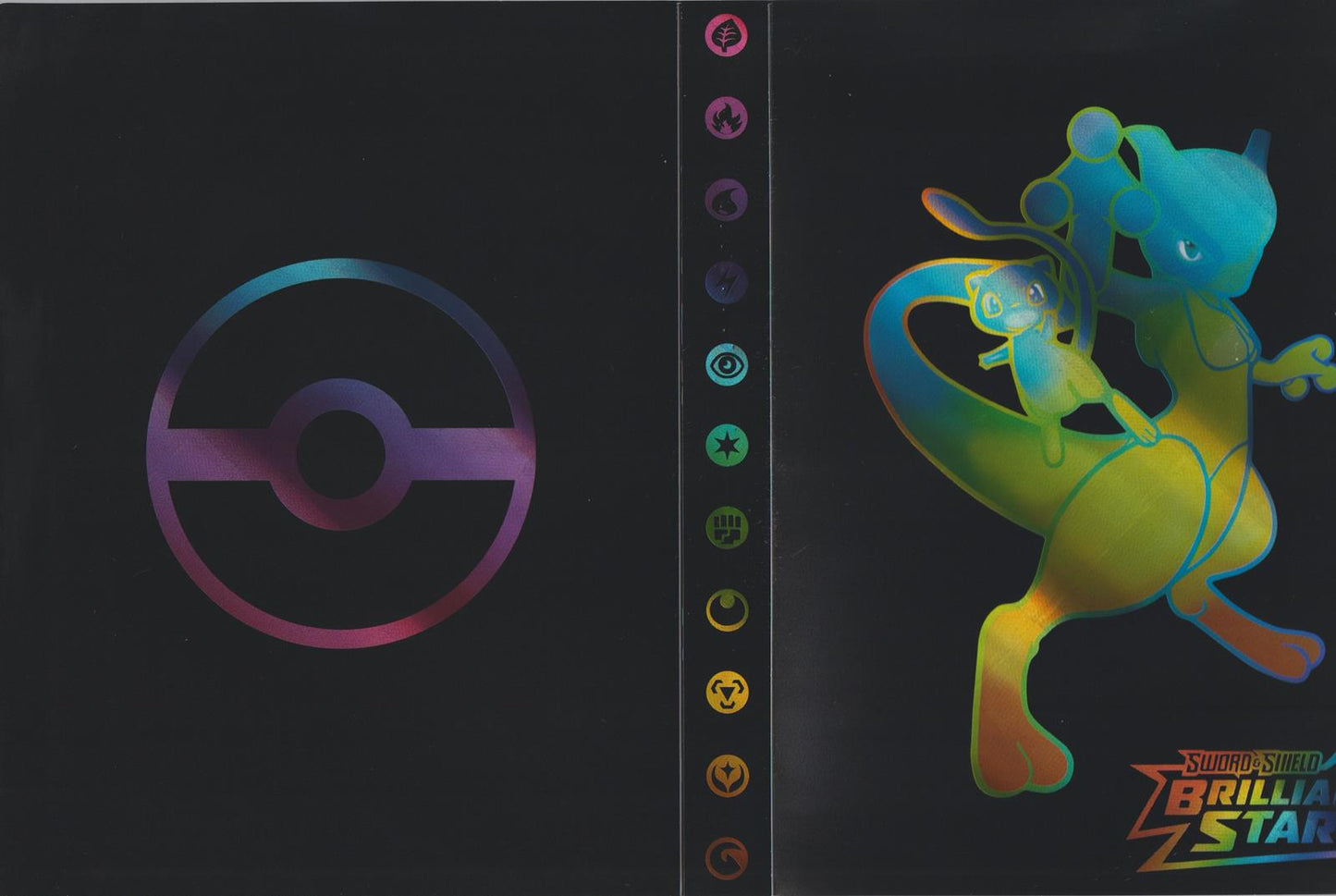 Pokemon Sammelalbum für 240 Karten Portfolio 4-Pocket Sammelkarten Heft Ordner(Mew & Mewtu # 2) - Kartenaufbewahrung