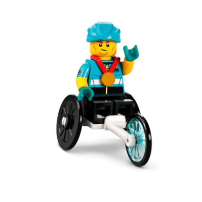 LEGO Minifiguren 71032 Serie 22 # 12 Renn-Rollstuhlfahrer 88233d