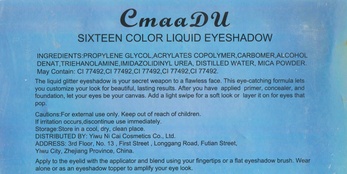 Cmaa DU flüssiger Lidschatten 01 grün-gold