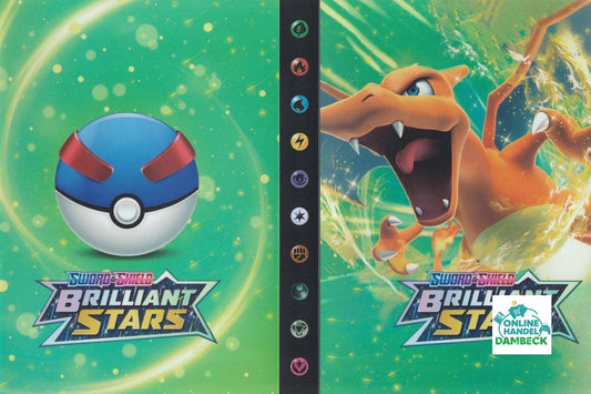 Pokemon Sammelalbum für 240 Karten Portfolio 4-Pocket Sammelkarten Heft Ordner(Glurak # 1) - Kartenaufbewahrung