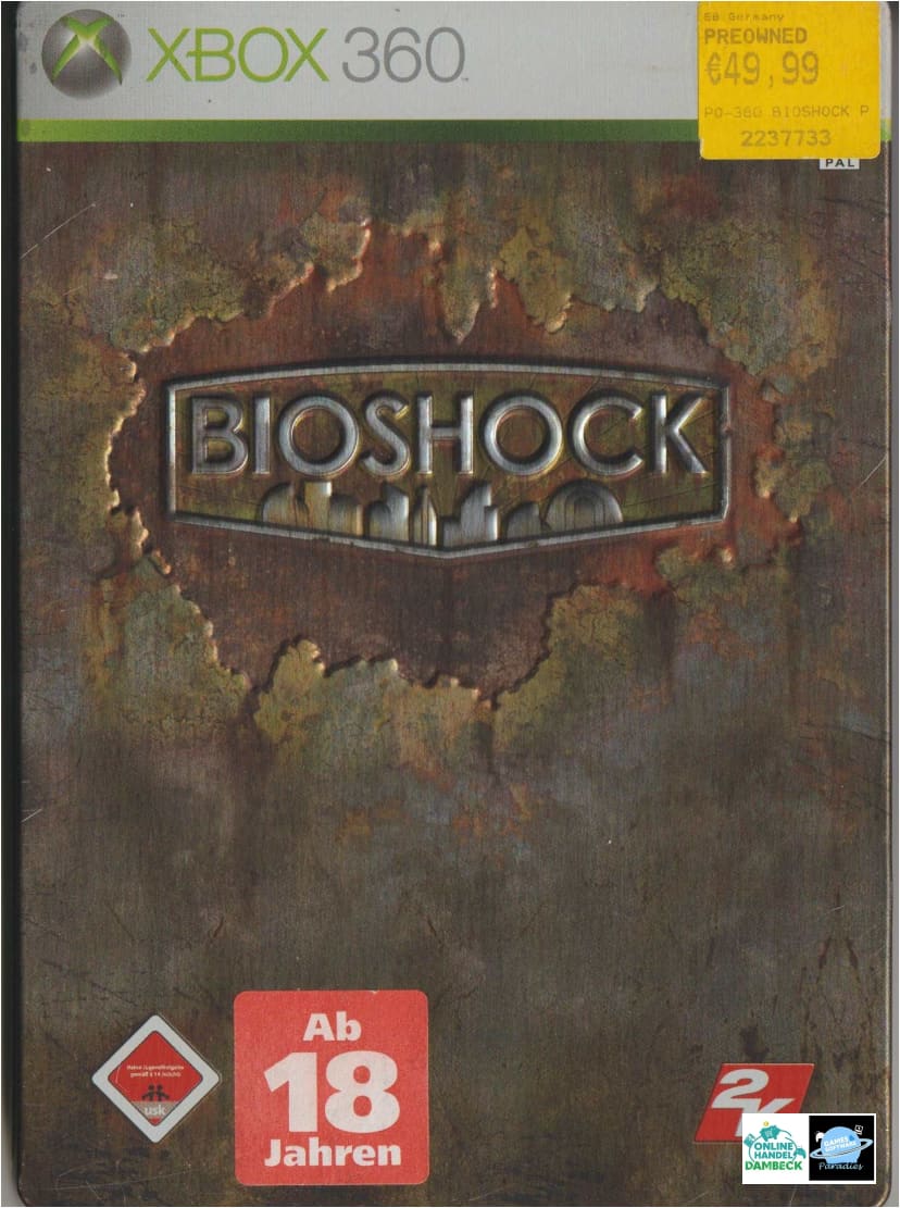 Bioshock Steel Book Xbox 360 - Spiele ab 18 Jahre