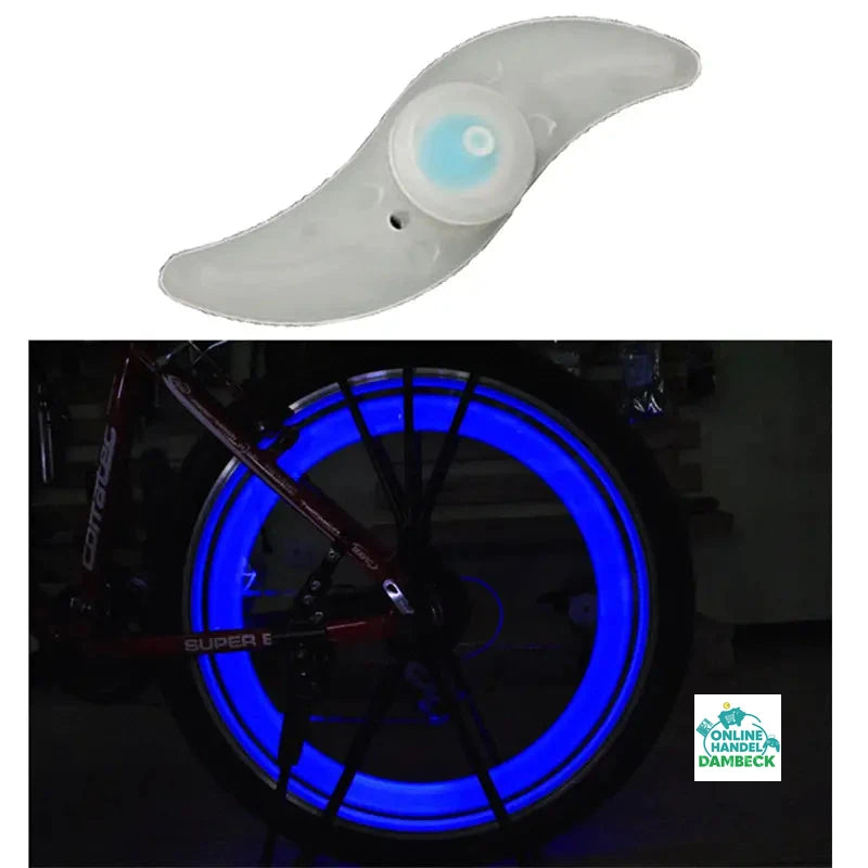fahrradbeleuchtung im rad LED Fahrrad Speichenlicht bunt blau rot Beleuchtung Rad Speichen Licht Reflektor