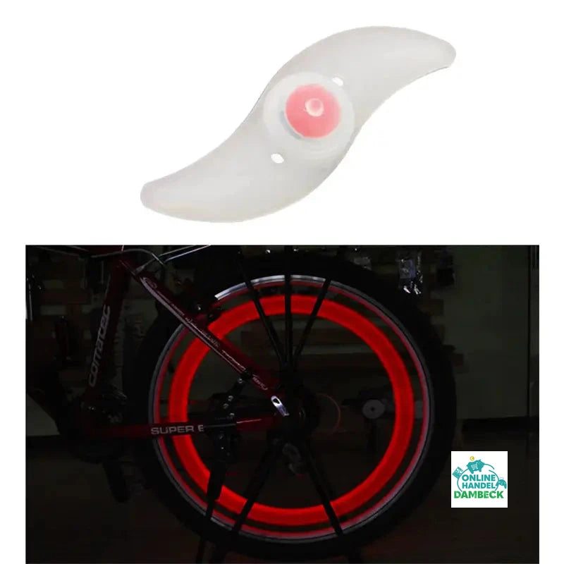 LED Fahrrad Speichenlicht bunt blau rot Beleuchtung Rad Speichen Licht Reflektor