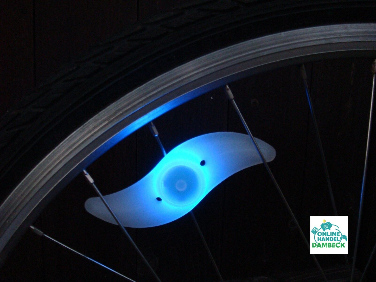 LED Fahrrad Speichenlicht bunt blau rot Beleuchtung Rad Speichen Licht Reflektor
