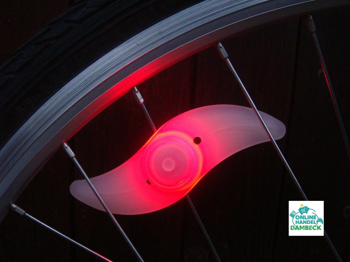 LED Fahrrad Speichenlicht bunt blau rot Beleuchtung Rad Speichen Licht Reflektor