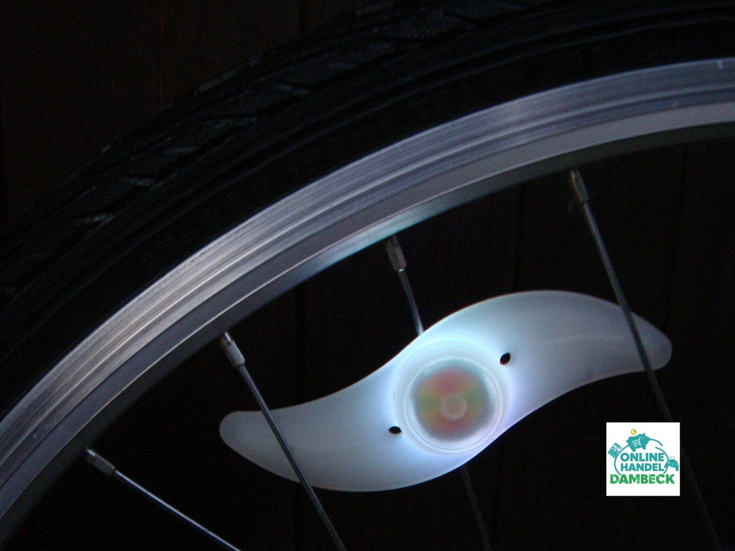 LED Fahrrad Speichenlicht bunt blau rot Beleuchtung Rad Speichen Licht Reflektor