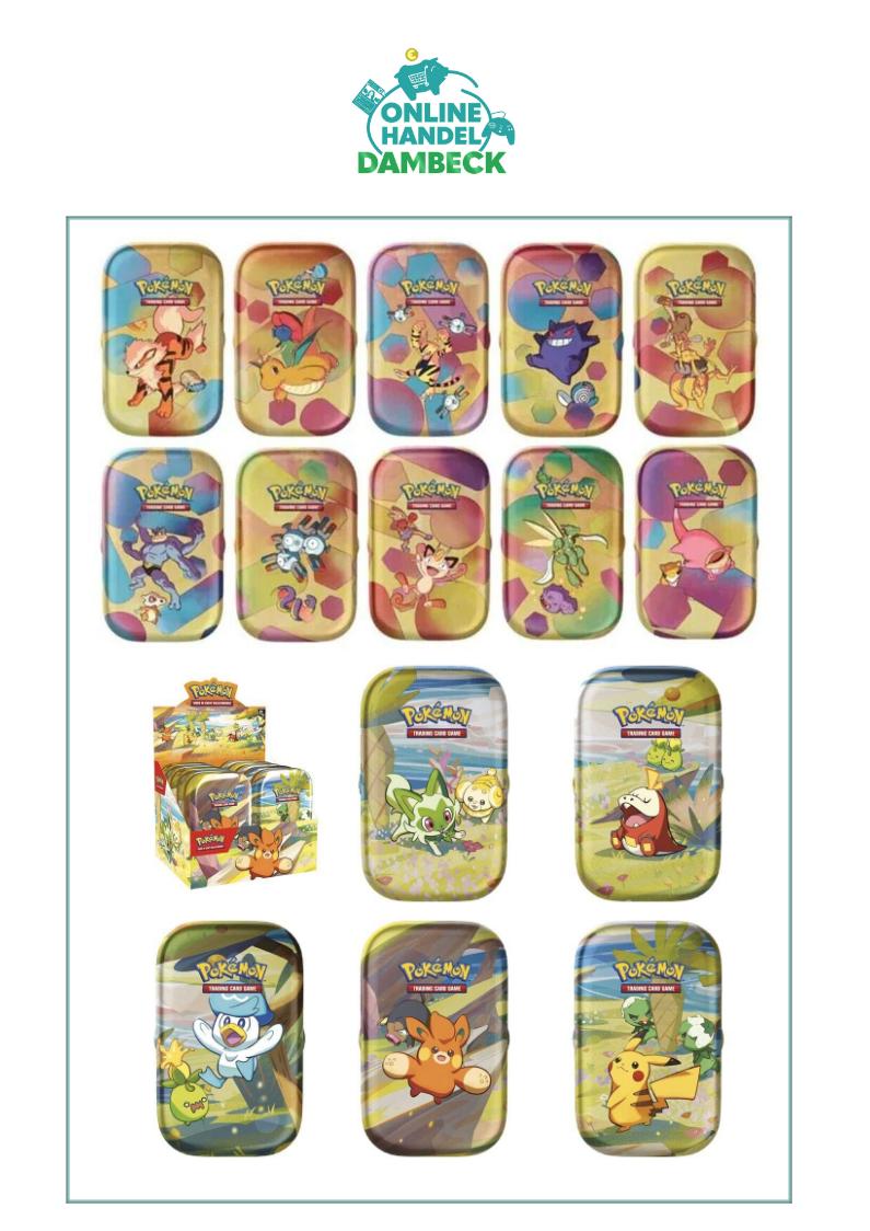 Pokemon mini Tin Boxen, unterschiedliche Themen 88233d
