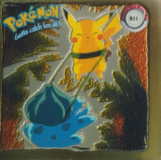 Pokemon Action Flipz Series One, Original, R 11 Bisasam & Pikachu