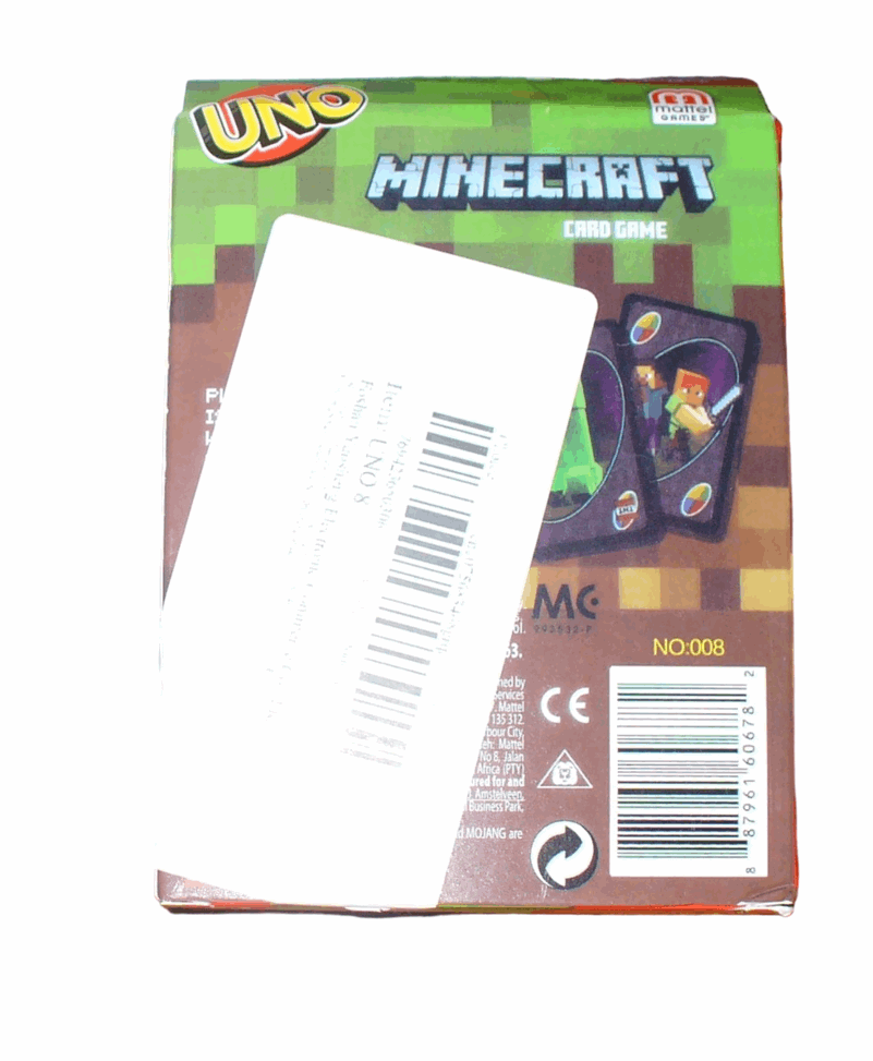 UNO Kartenspiel/Gesellschaftsspiel (Uno Minecraft)