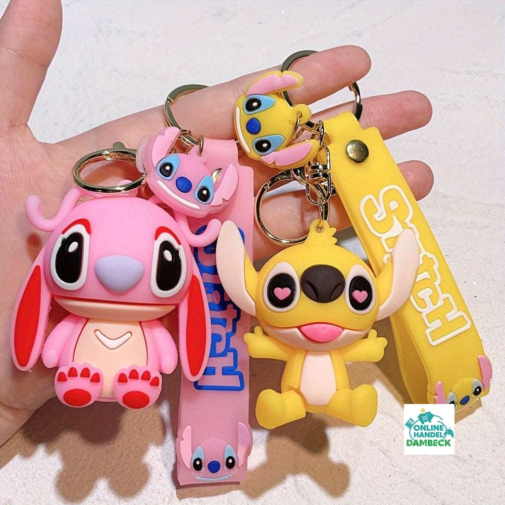 Entzückende Weihnachtsgeschenke Für Mädchen, Lilo & Stitch Schlüsselanhänger, Perfekter Anhänger Für Rucksacktasche