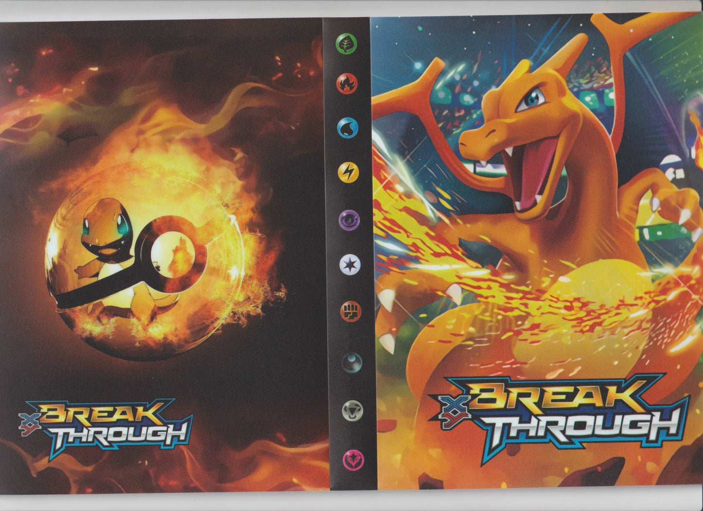 Pokemon Sammelalbum für 240 Karten Portfolio 4-Pocket Sammelkarten Heft Ordner(Glurak # 4) - Kartenaufbewahrung