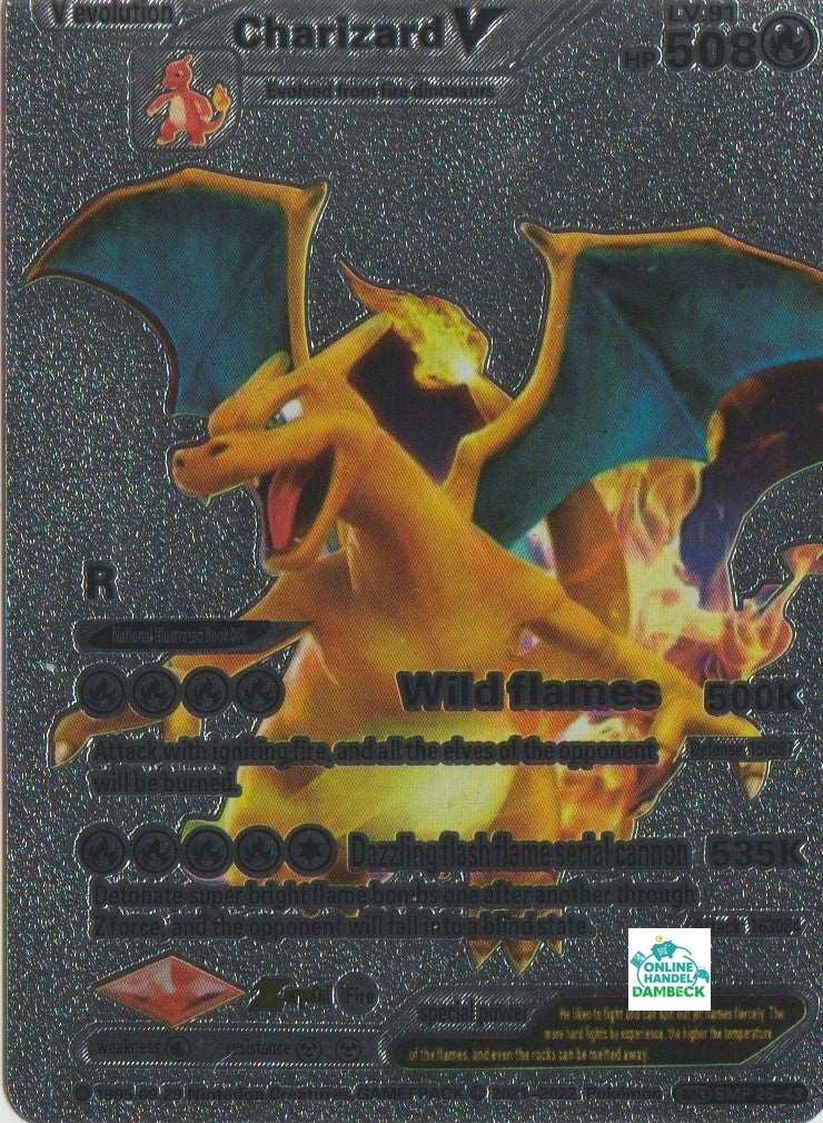 55 flexible silber metallic Pokemon Karten englische Karten