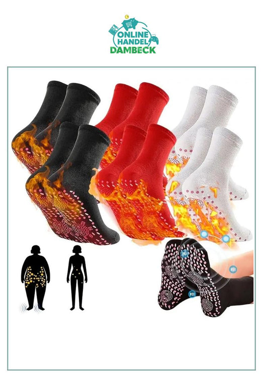 Selbstwärmende Unisex Socken Turmalin Magnetische Therapie Massage