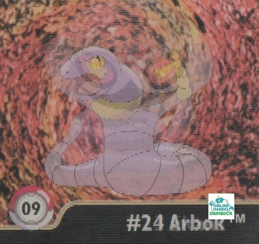 Pokemon Action Flipz Series One, Original # 9 Rettan/Arbok