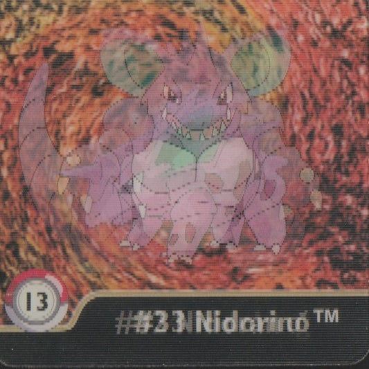 Pokemon Action Flipz Series One, Original # 13 Nidoran/Nidorino/Nidoking