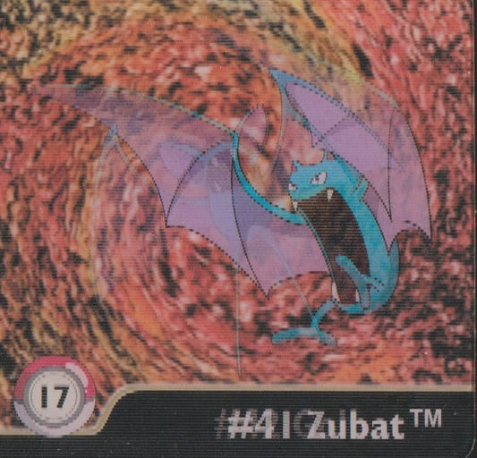 Pokemon Action Flipz Series One, Original # 17 Zubat/Golbat/Iksbat