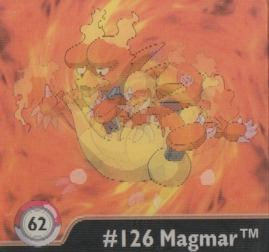 Pokemon Action Flipz Series One, Original, # 62 Magmar