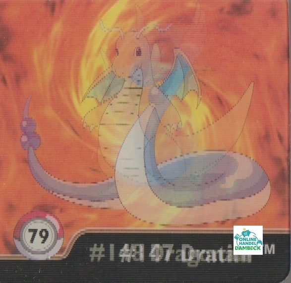 Pokemon Action Flipz Series One, Original, # 79 Dratini/Dragonir/Dragoran