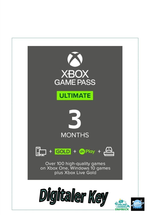 Xbox Game Pass Ultimate - 3 Month EU XBOX One / Series X|S / Windows 10 CD Key (NON-STACKABLE) - Digitale Game Key´s