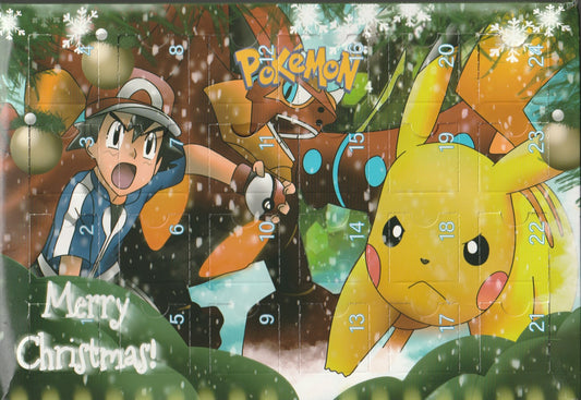 Pokemon Adventskalender Motiv Ash & Pikachu # 1 etwas verbeult