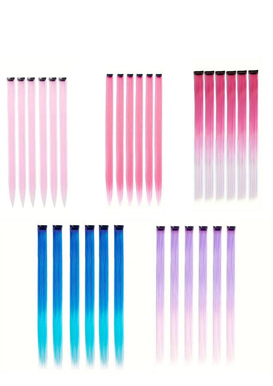 Extensions, Haarverlängerung, Strähnen, farbig, Regenbogenfarben, Assessors 88233d