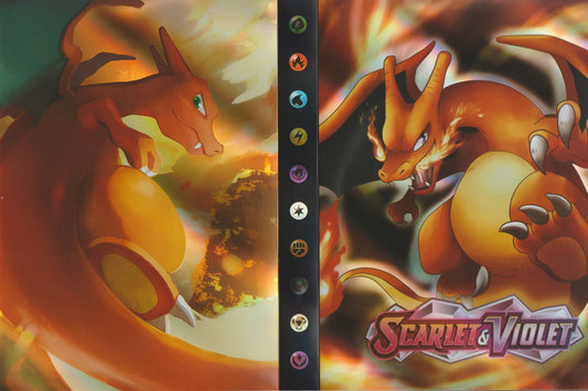 Pokemon Sammelalbum für 240 Karten Portfolio 4-Pocket Sammelkarten Heft Ordner(Glurak # 7)